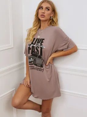 * APP EXCLUSIVE* Live Fast T-Shirt Dress