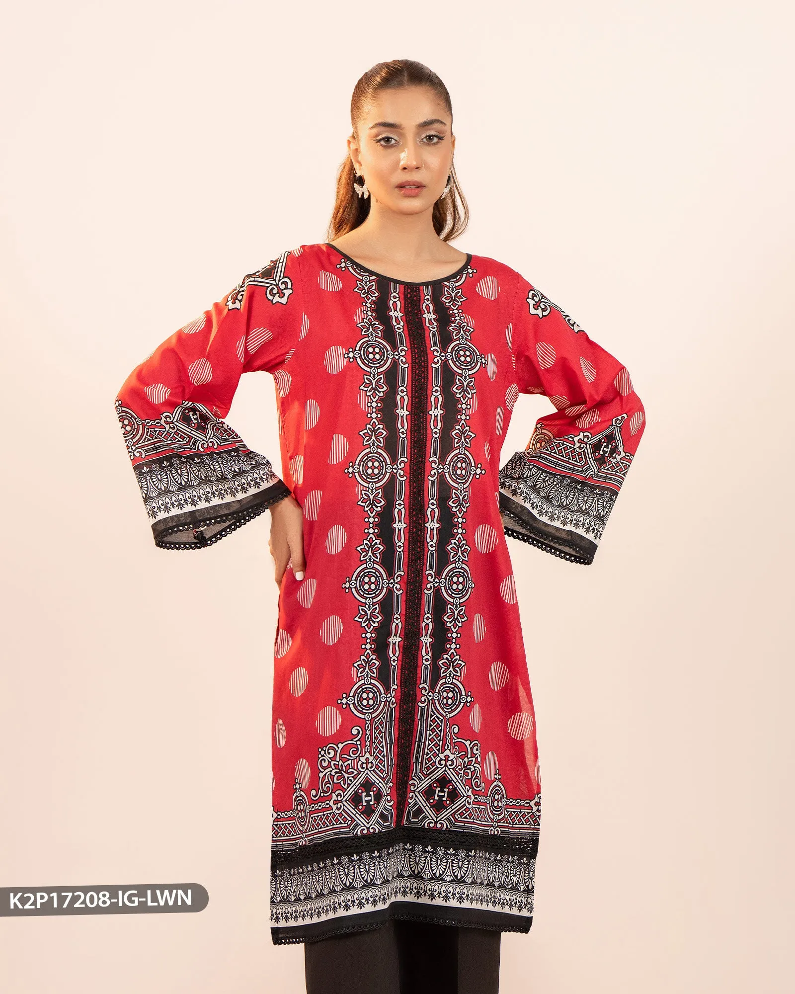 2 Piece Lawn Suit | 17208-IG-LWN