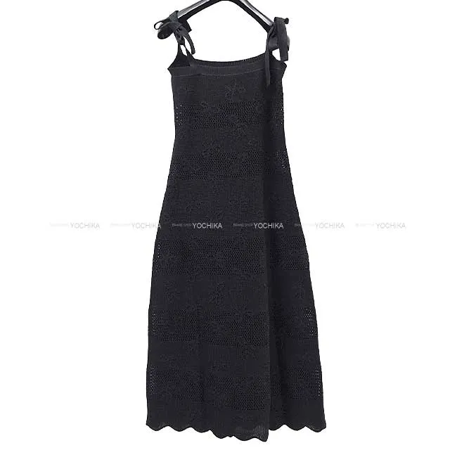 2024 NEW CHANEL One‐piece dress Coco button With pocket Long dress Noir (Black) Viscose/Papier 34