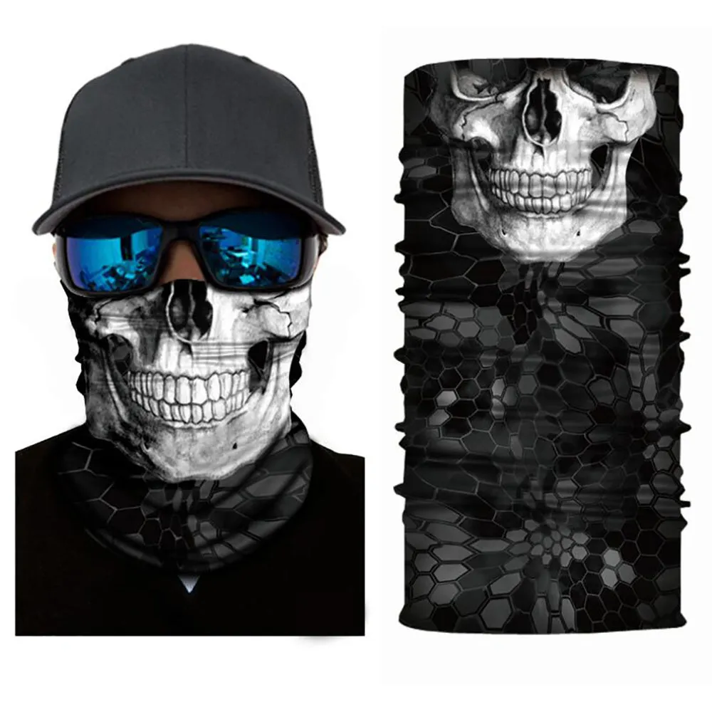 6 Pack Neck Gaiter Tubular Bandana Balaclava Mask