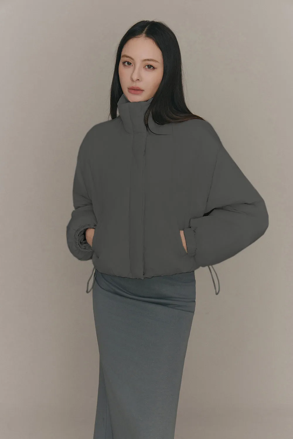 高領極暖90%白鴨絨外套<br>High-Neck Puffer Jacket
