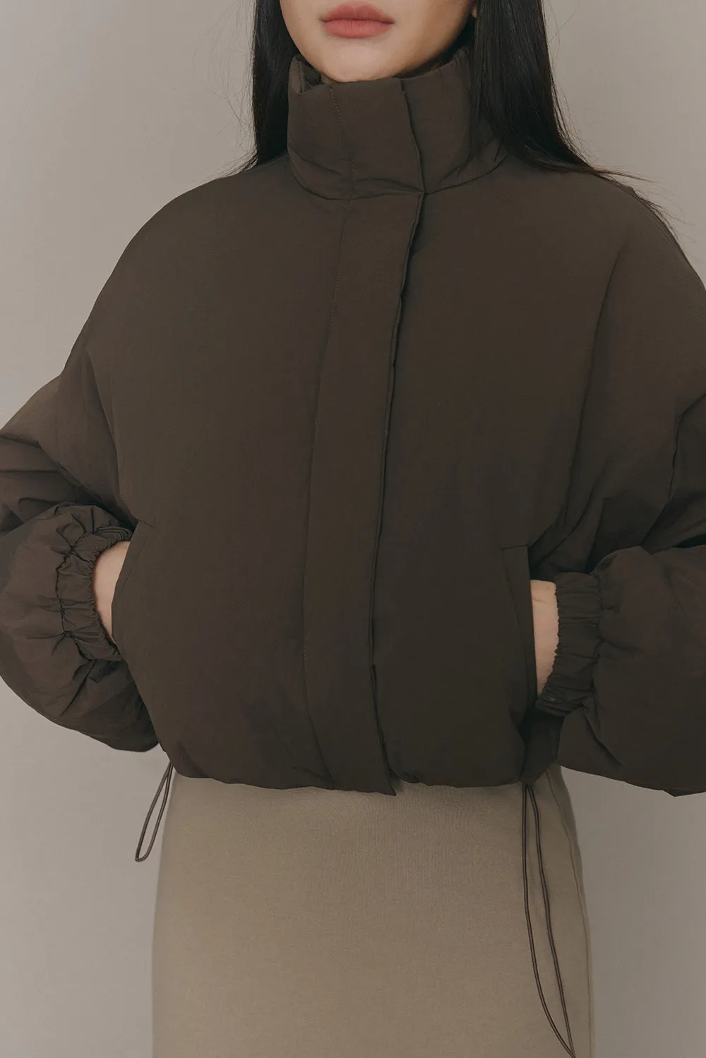 高領極暖90%白鴨絨外套<br>High-Neck Puffer Jacket