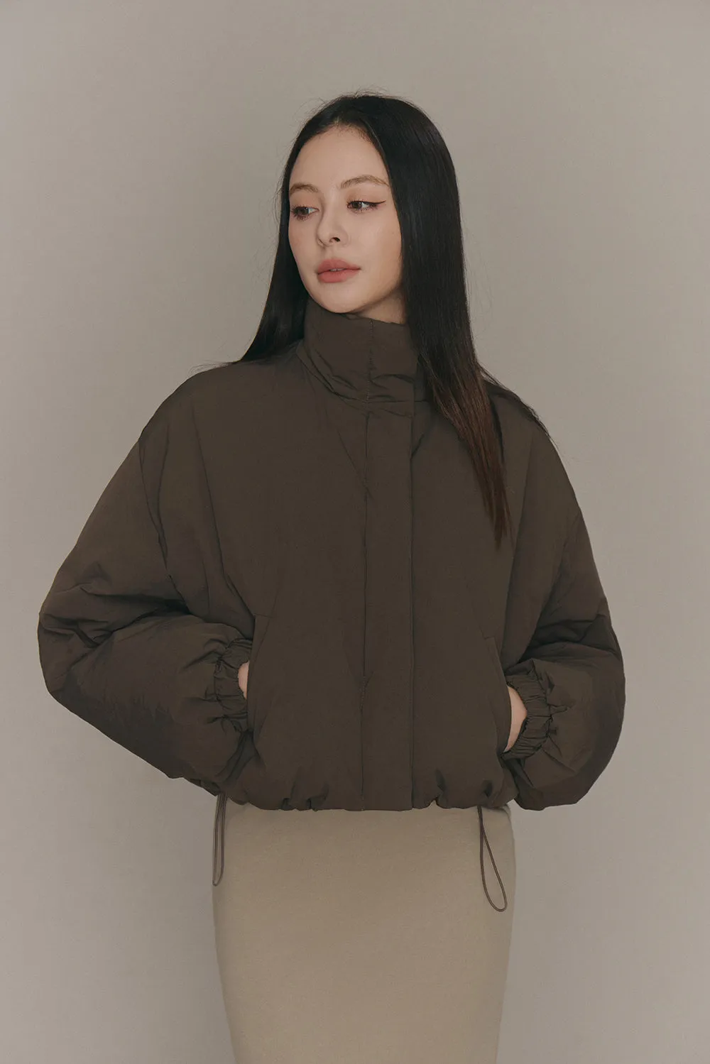 高領極暖90%白鴨絨外套<br>High-Neck Puffer Jacket