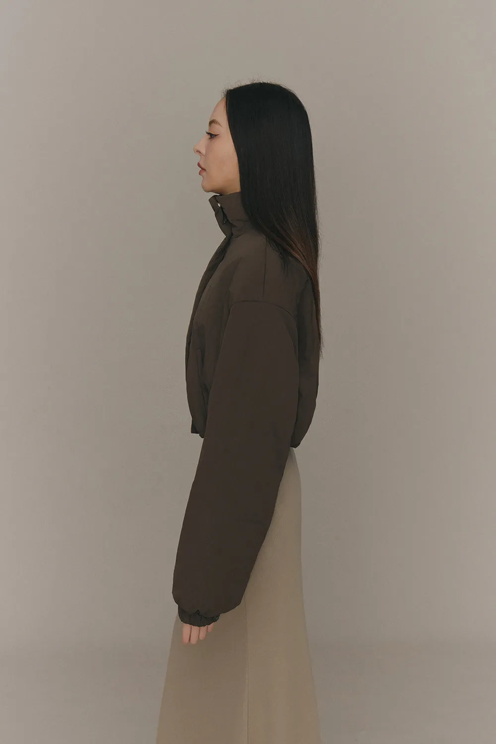 高領極暖90%白鴨絨外套<br>High-Neck Puffer Jacket