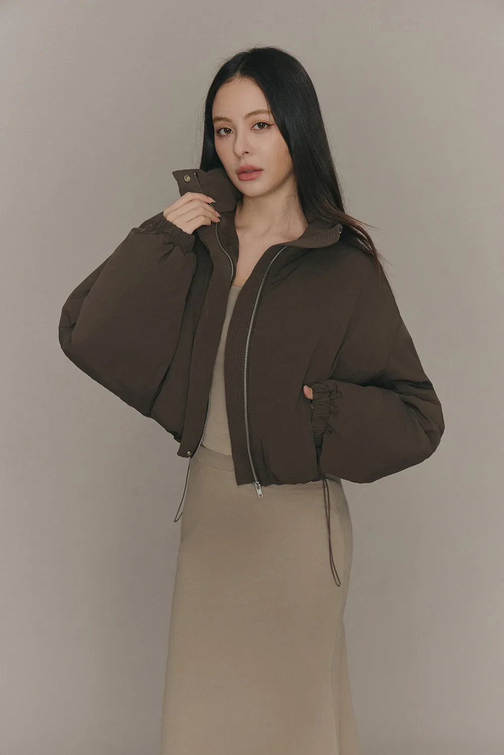 高領極暖90%白鴨絨外套<br>High-Neck Puffer Jacket