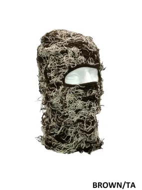 Access FUZZY BALACLAVA FACE MASK (BROWN/TAN)