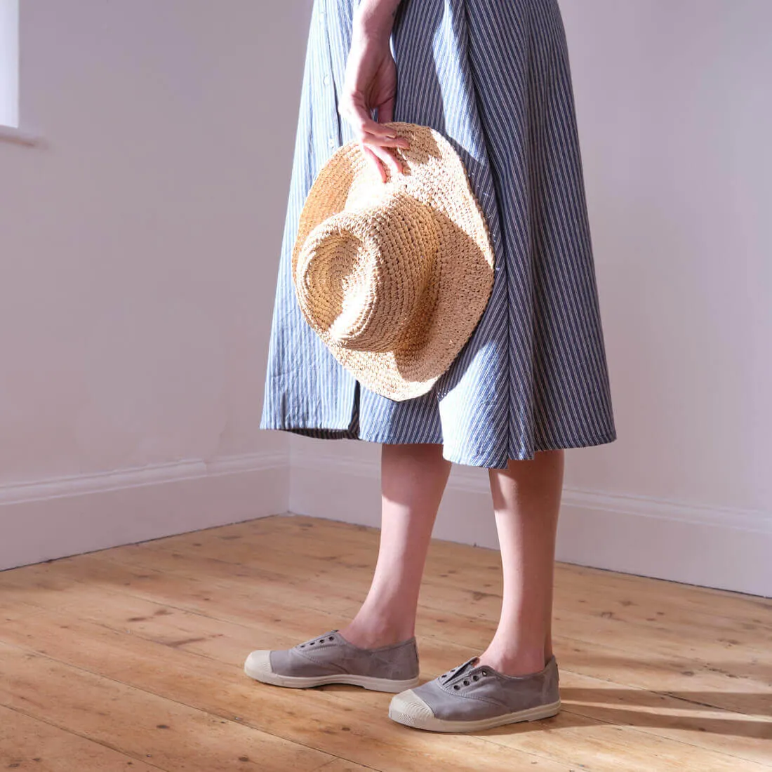 Aubrey Vintage Striped Shirt Dress