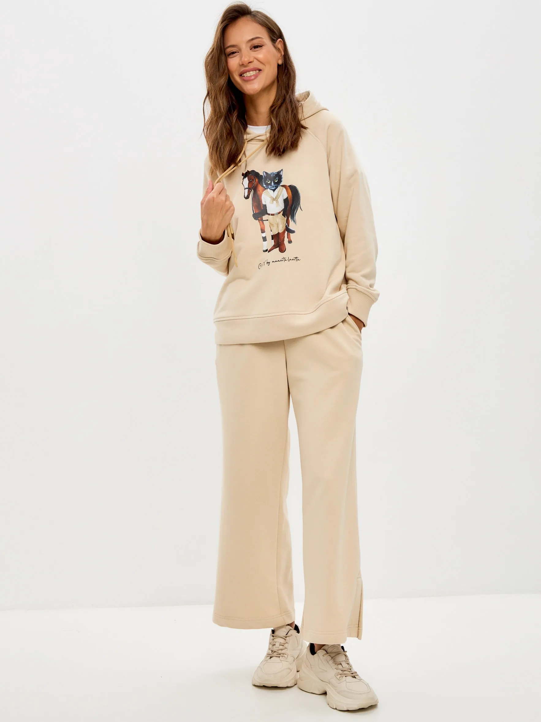 Beige Women's culottes CAT