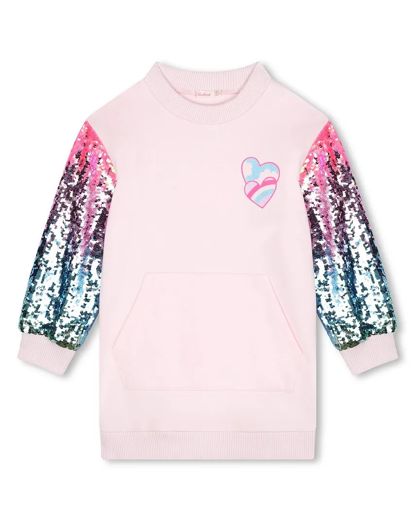 Billieblush Sequin Sleeve Sweater Dress