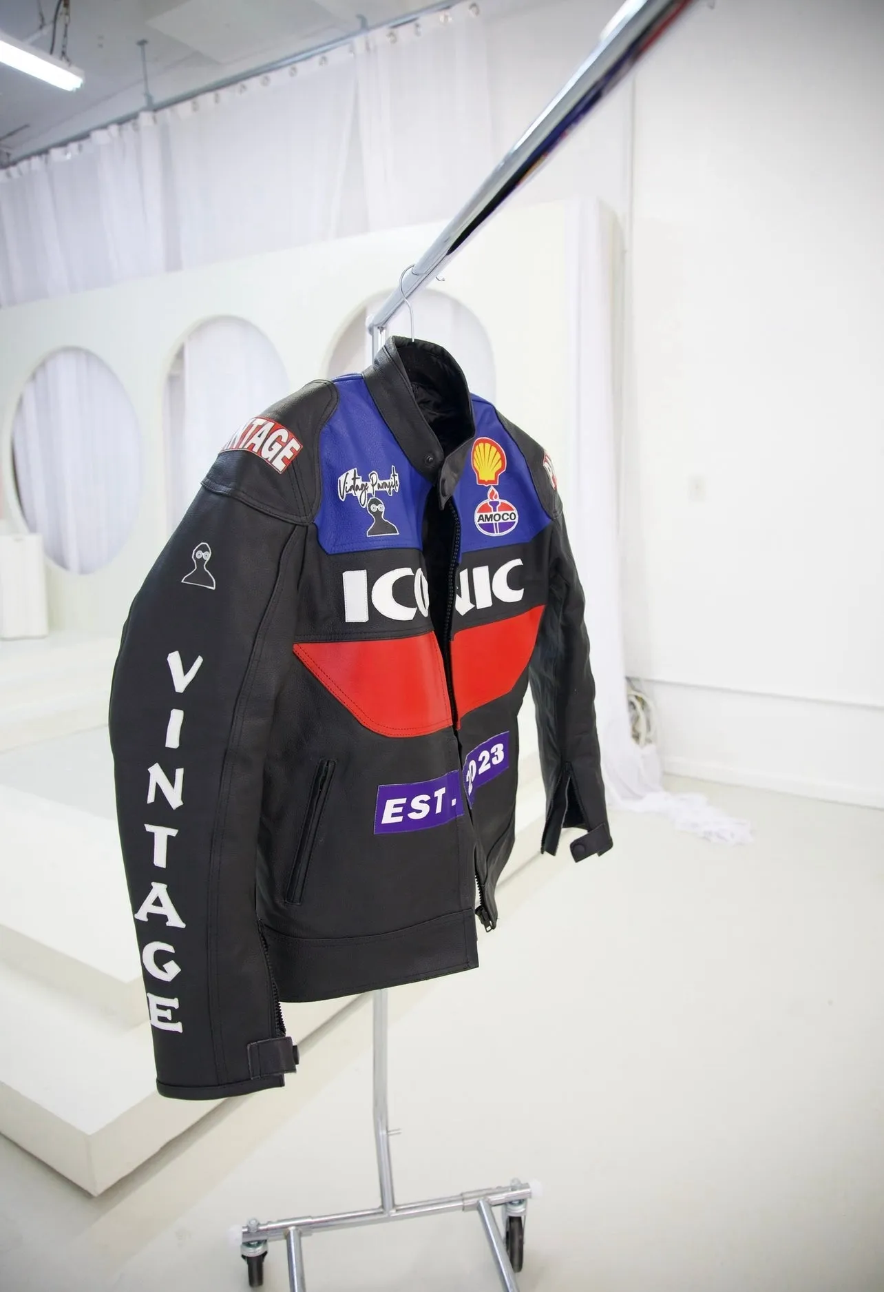 BLACK ICONIC BIKER JACKET