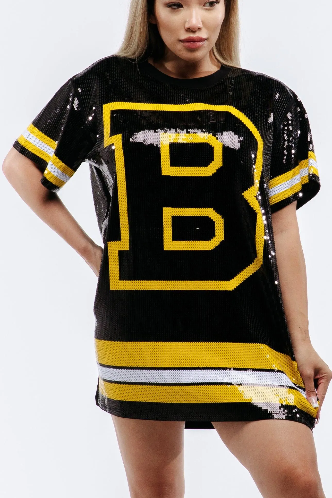 Boston Hockey Sequin Dress