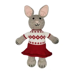 Bunny in Holiday Dress