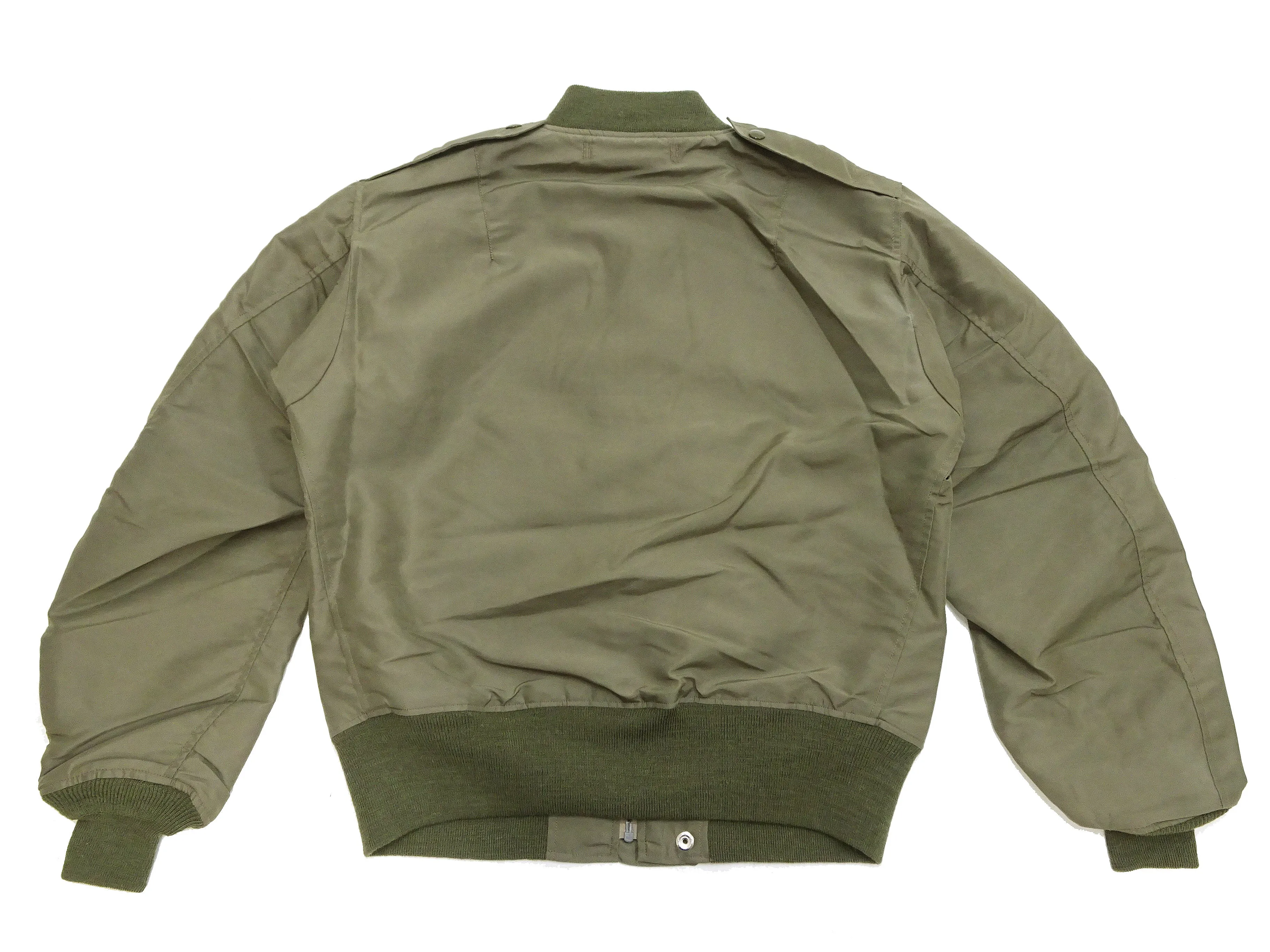 Buzz Rickson Jacket Men's L-2 Flight Jacket Plain Nylon Bomber Jacket L2 BR15125 Olive Drab