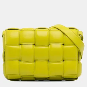 Calfskin Intrecciato Padded Cassette Crossbody Bag