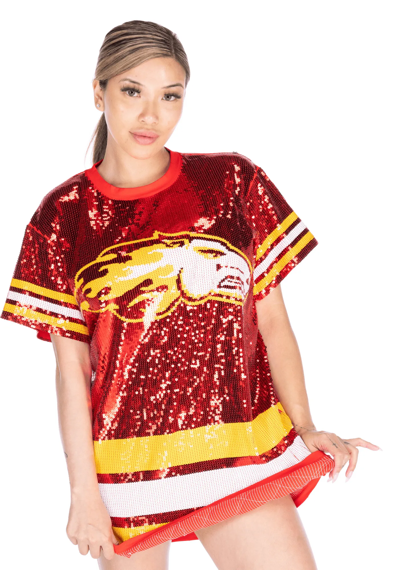 Calgary Hockey Sequin Dress