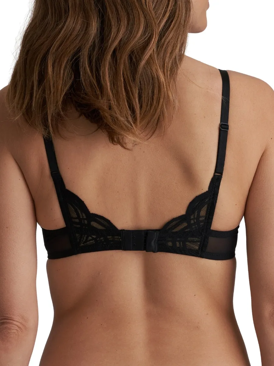 Cathia Padded Heartshape Bra - Black