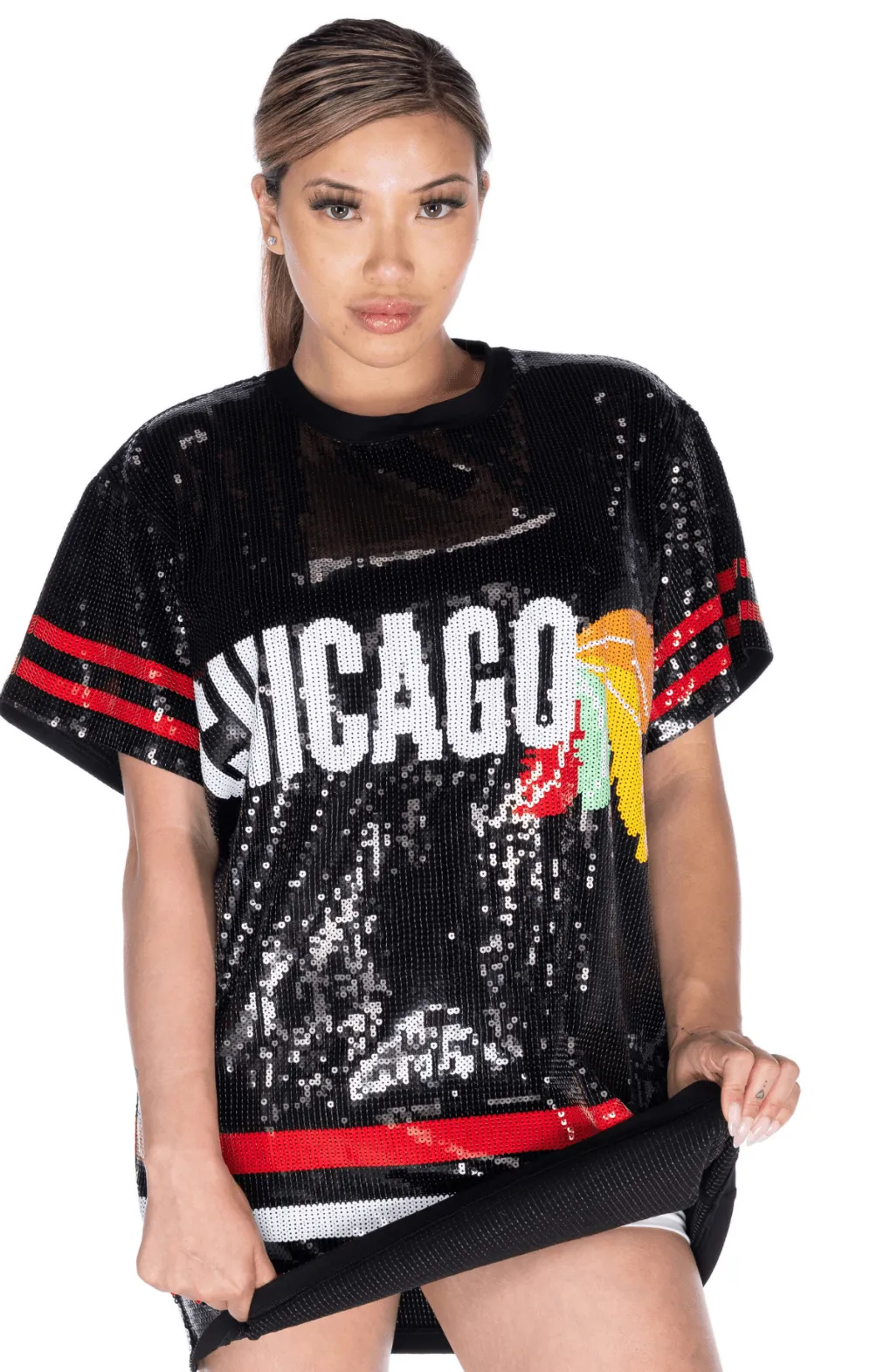 Chicago Hockey Sequin Dress