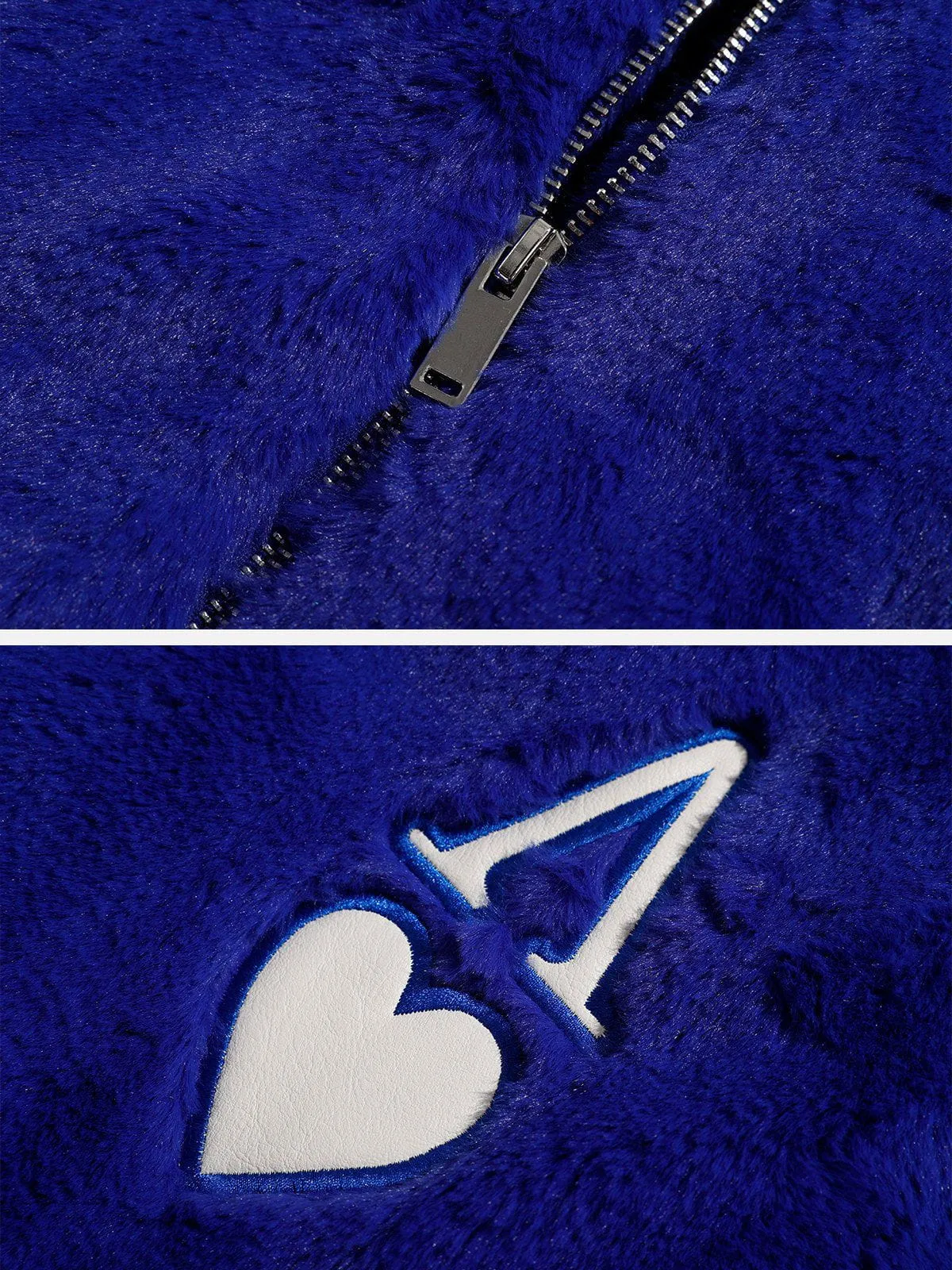 City Of Love Skull Pattern Fleece Coat