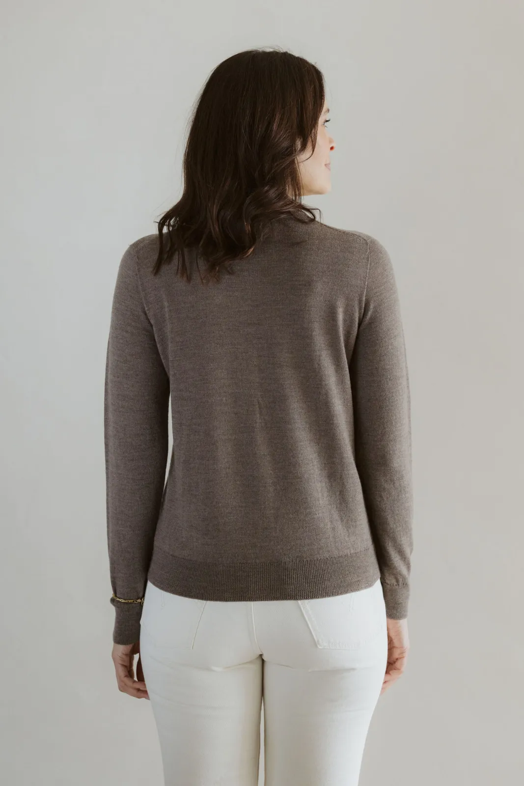 Classic Merino Cardigan - Cinnamon