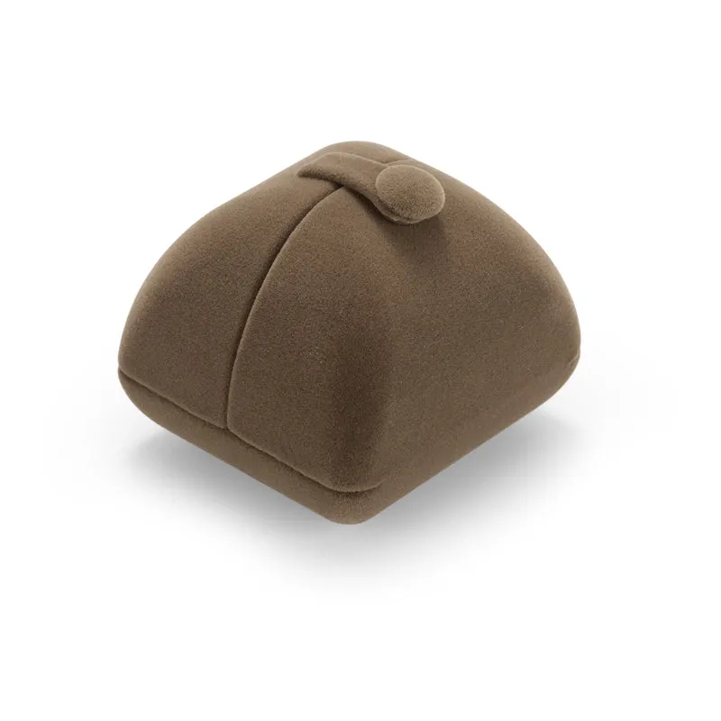 Coffee Velvet Jewelry Gift Box H00902