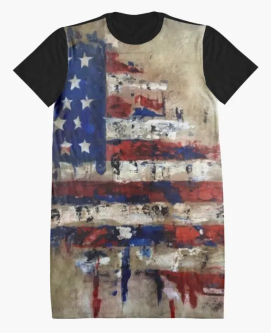 Cowgirl Kim The Patriot Tee Dress - Large Only