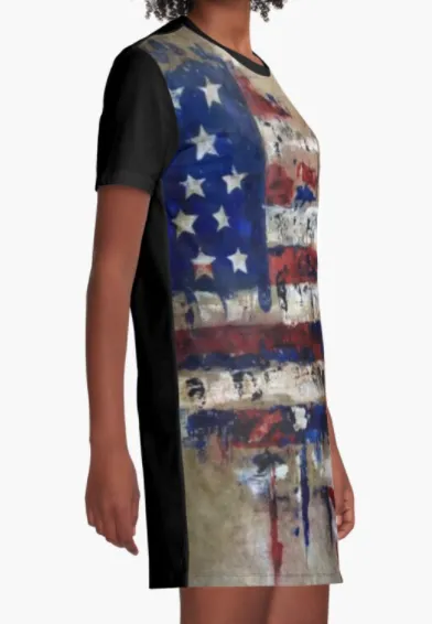 Cowgirl Kim The Patriot Tee Dress - Large Only