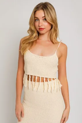 Crochet Fringe Crop Top