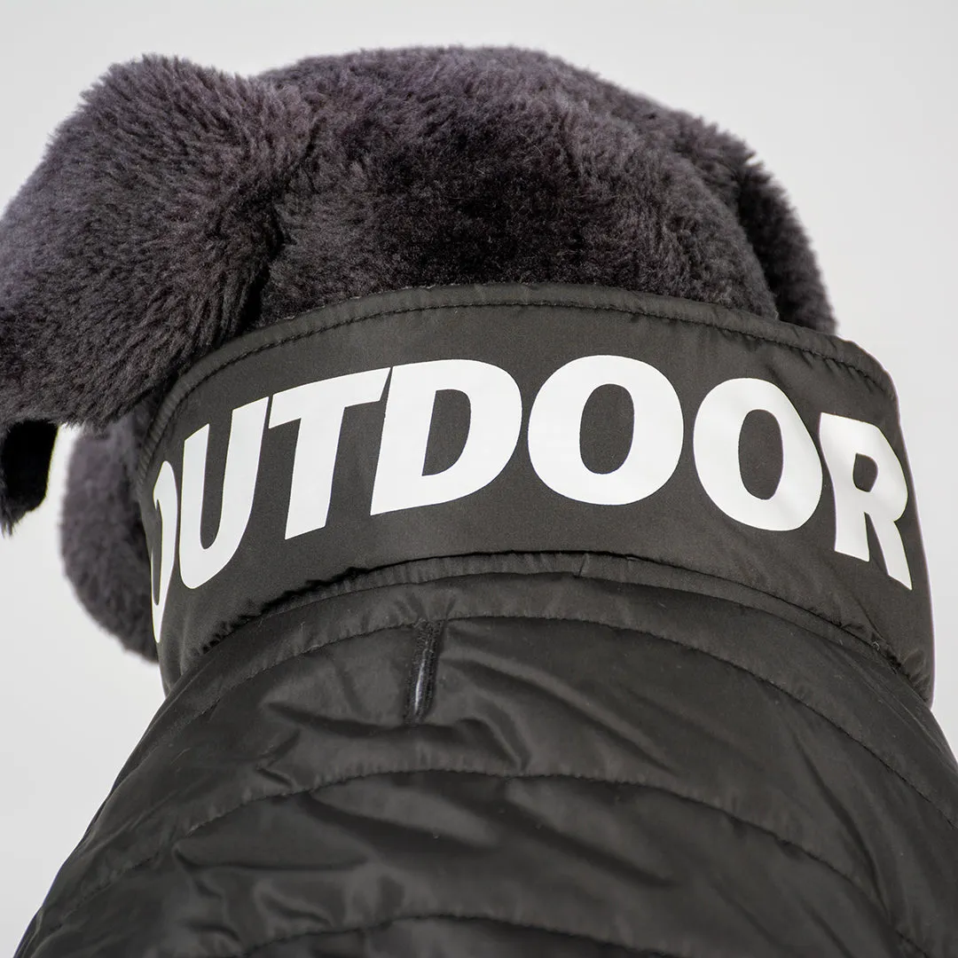 DOG JACKET PUFFER – OUTDOOR - BLACK