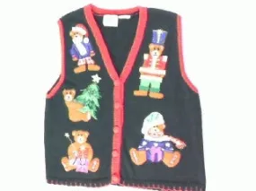 Dress Up Bears- Small Christmas Sweater