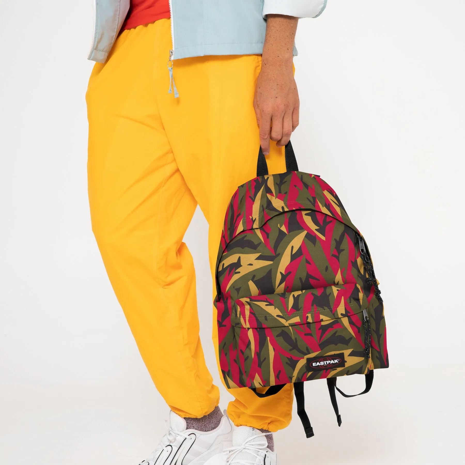 EASTPAK PADDED PAK'R LEAVES KHAKI