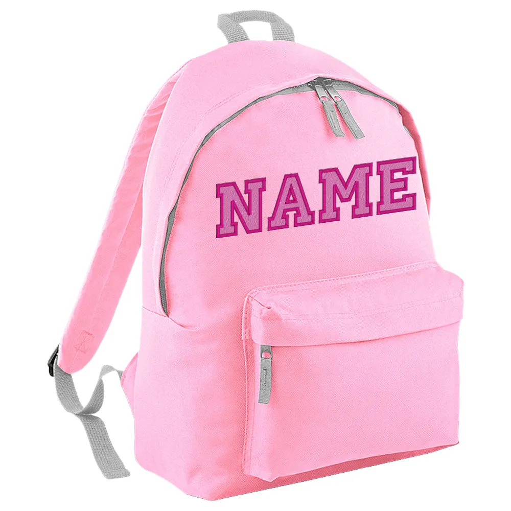 Embroidered Rucksack - Elaborate Text