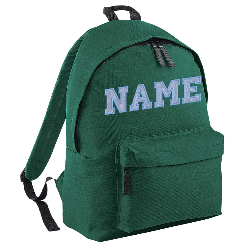 Embroidered Rucksack - Elaborate Text