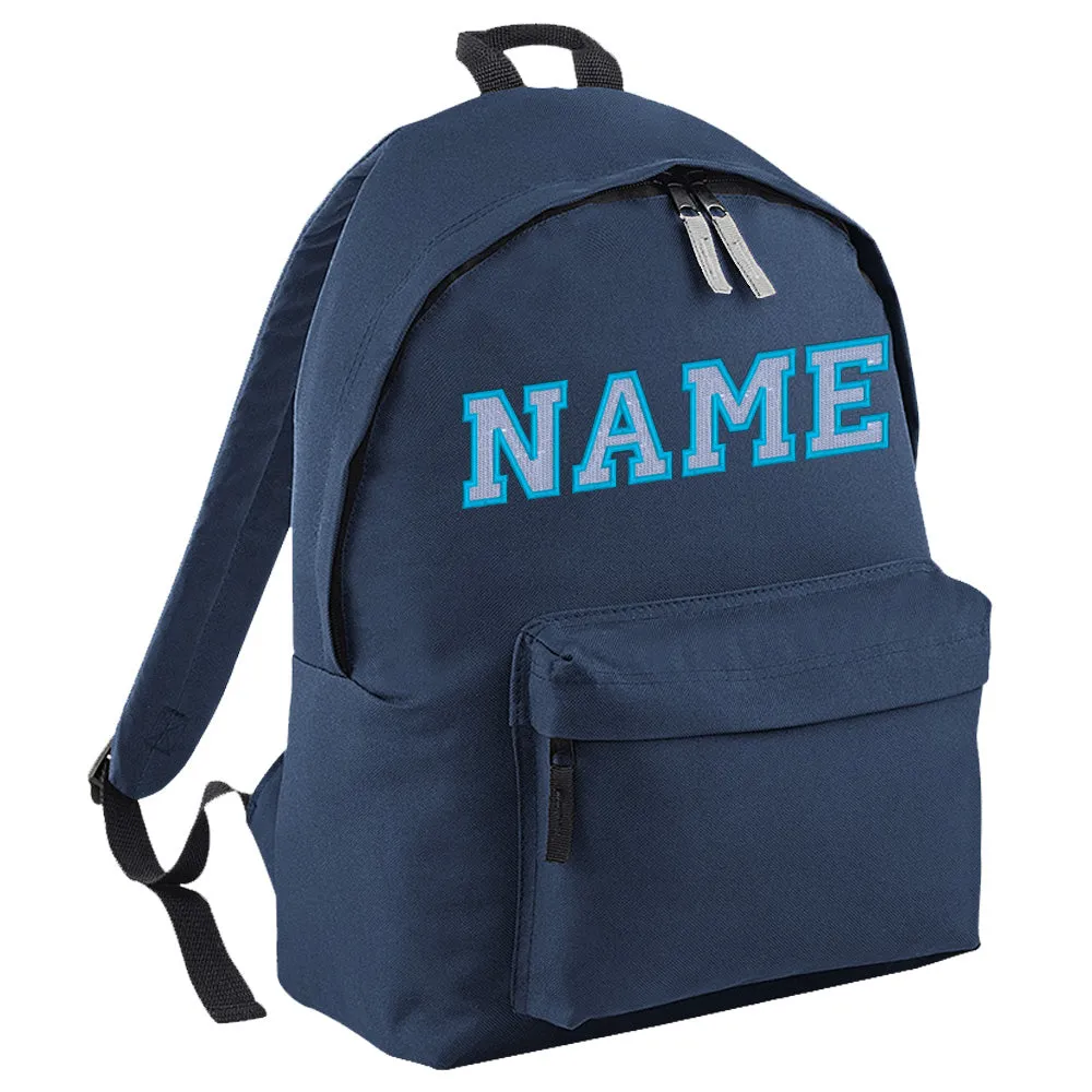 Embroidered Rucksack - Elaborate Text