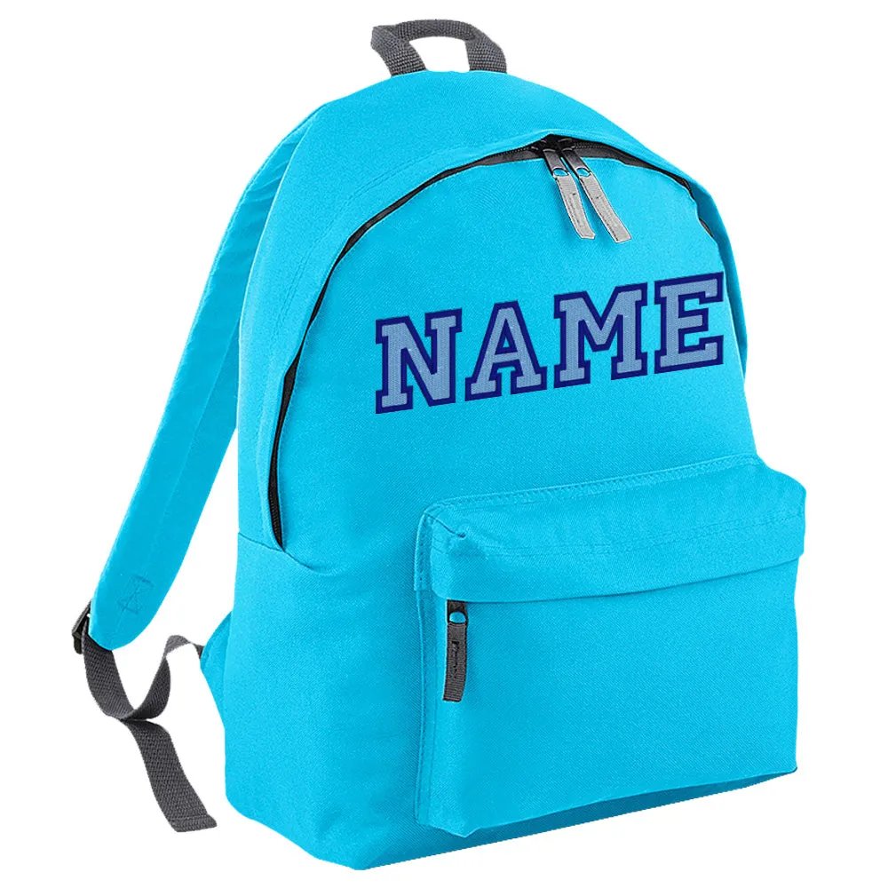 Embroidered Rucksack - Elaborate Text