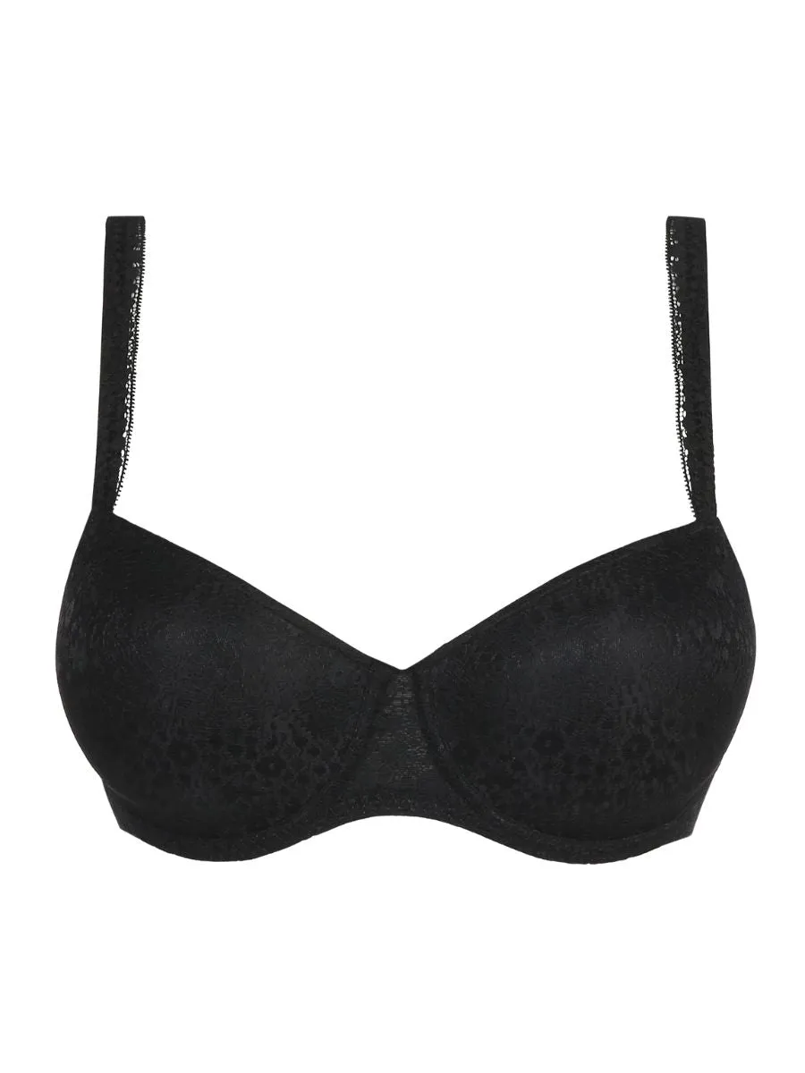 Epirus Padded Balcony Bra - Black