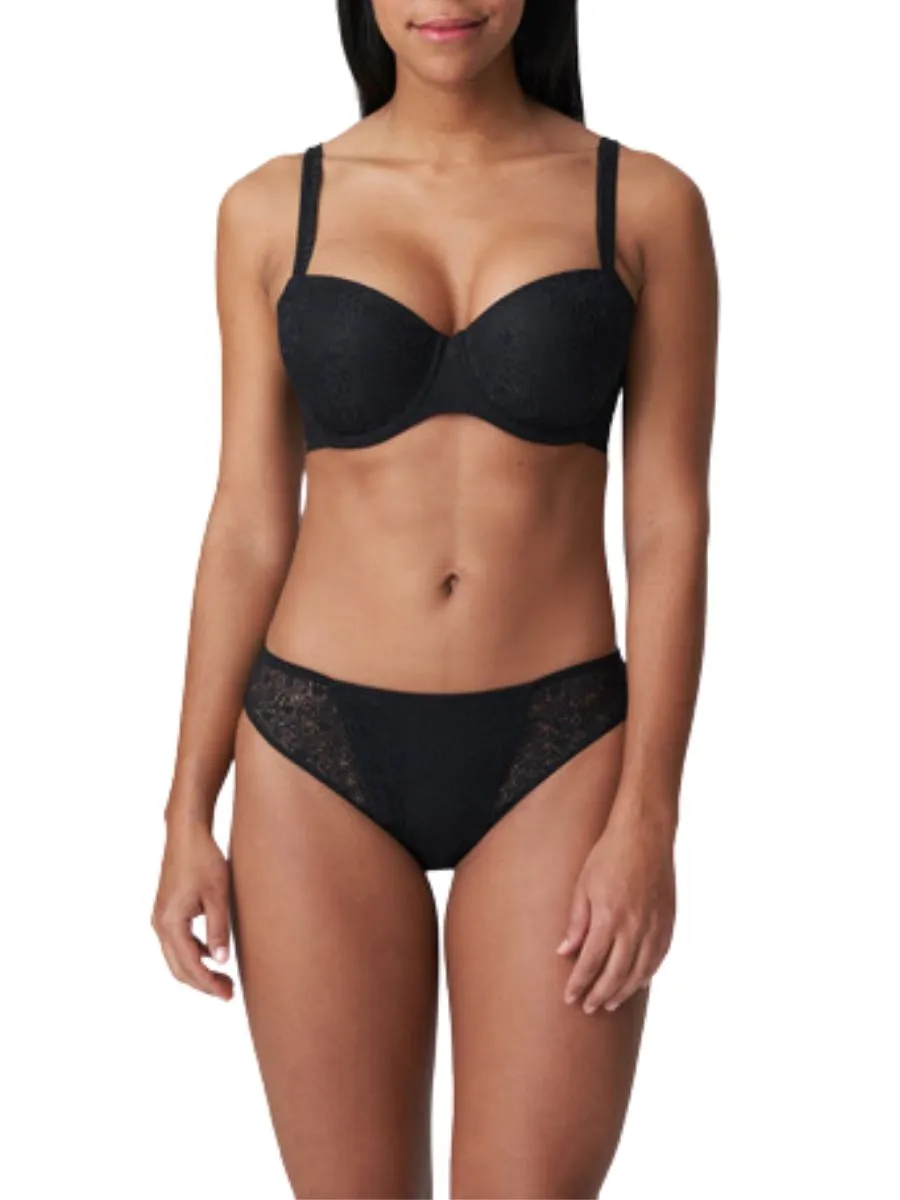 Epirus Padded Balcony Bra - Black