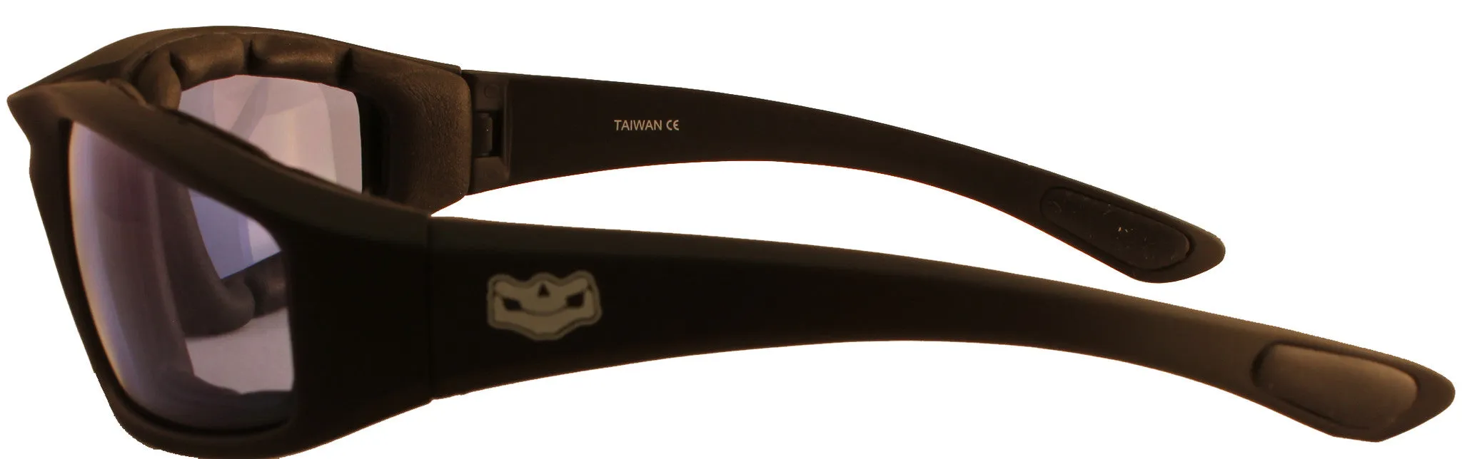 Fat Skeleton Daytona EVA Foam Padded Light Blue Lens Sunglasses