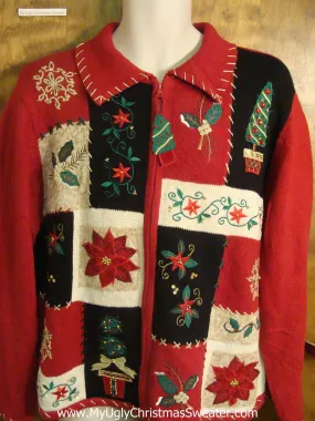 Festive Greenery Cheesy Christmas Sweater