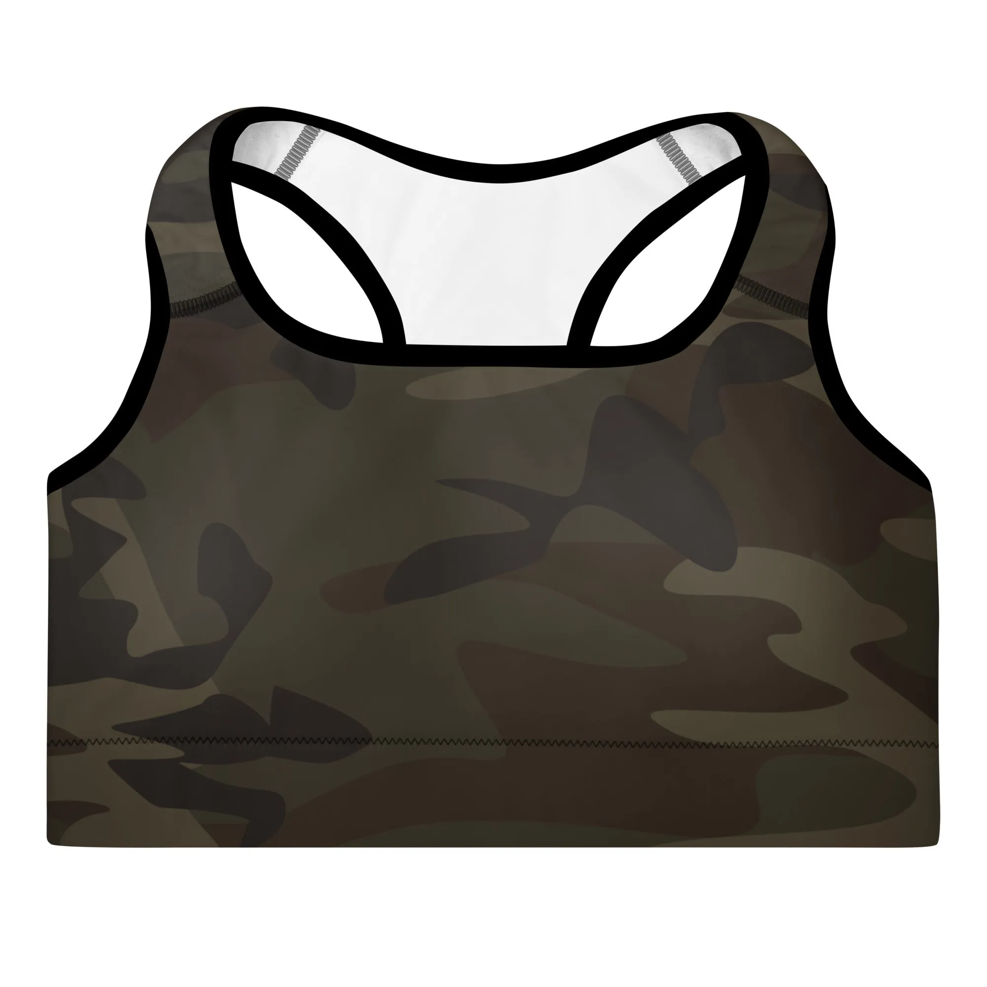 Freedom Padded Bra - Camo Army Green
