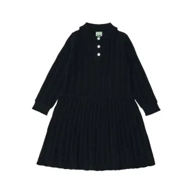 FUB Pointelle Dress, dark navy