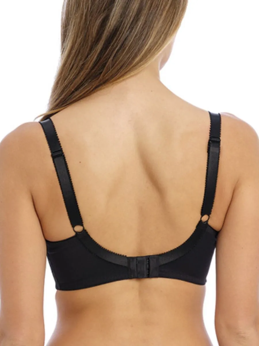 Fusion Lace Plunge Bra  - Black