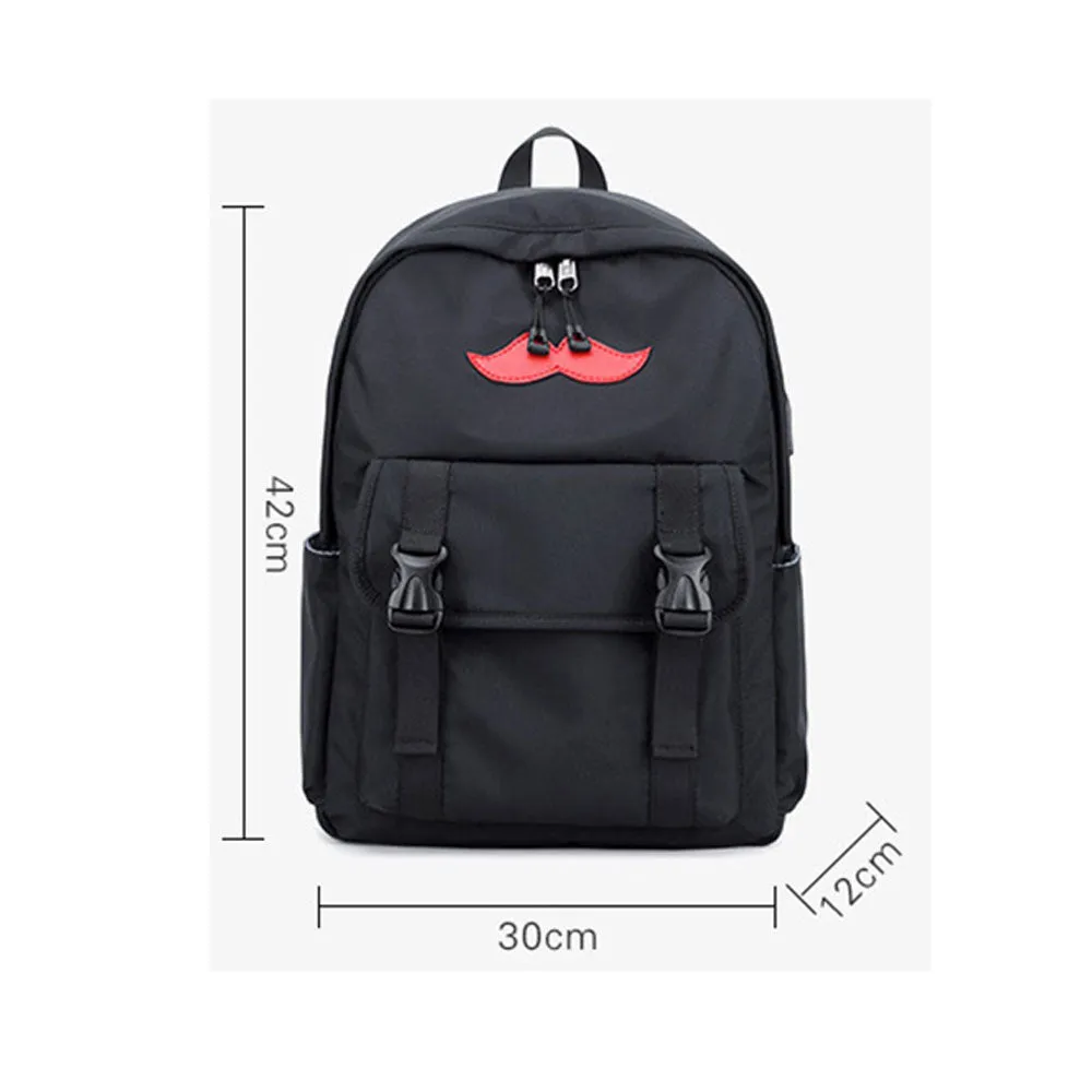 Girls USB Backpack for High School Ligthweight Bookbag Fits 14 Inches Laptop USB2214