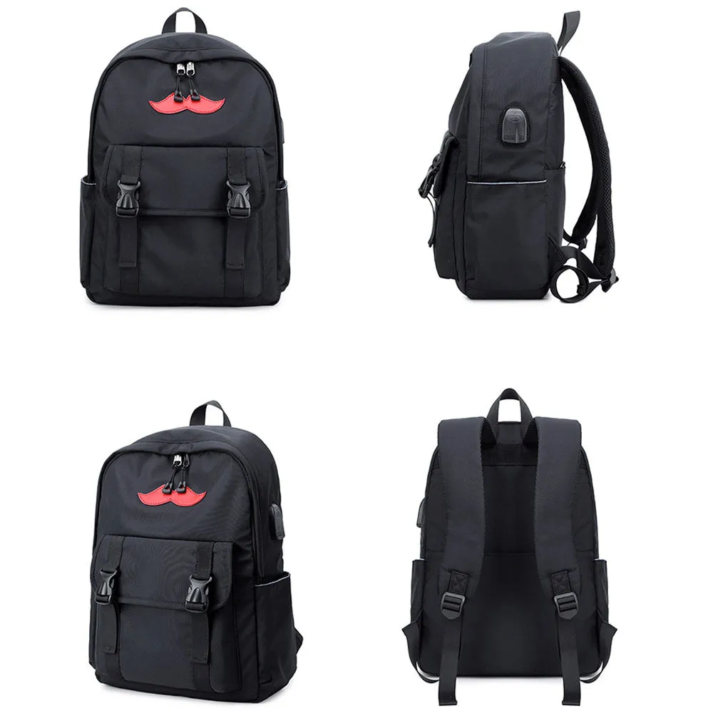 Girls USB Backpack for High School Ligthweight Bookbag Fits 14 Inches Laptop USB2214