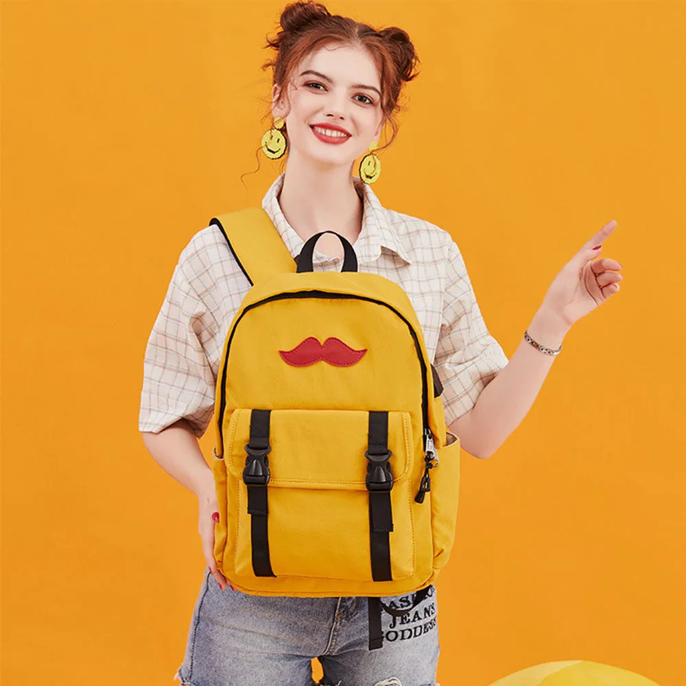 Girls USB Backpack for High School Ligthweight Bookbag Fits 14 Inches Laptop USB2214
