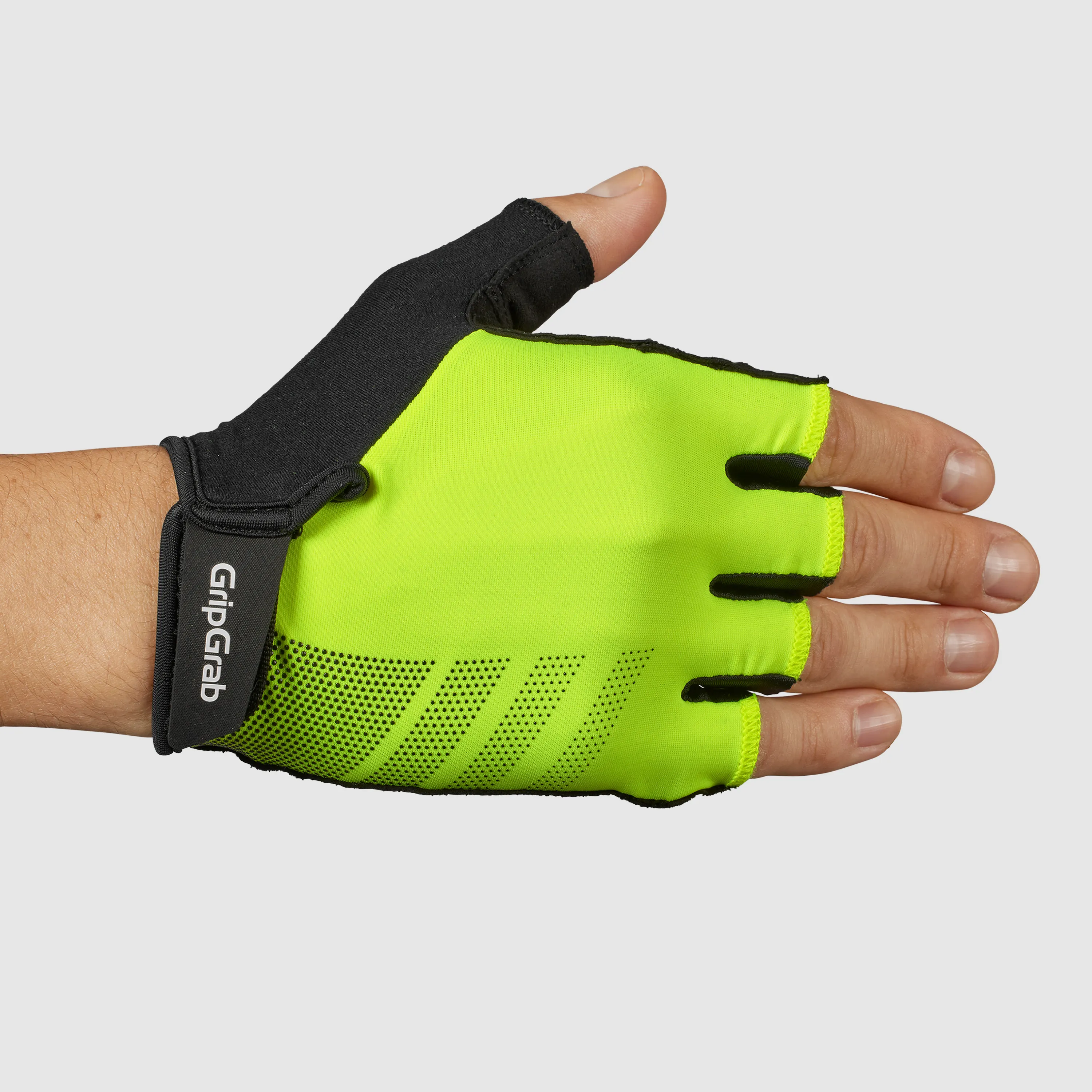 Gripgrab Ride RC Lite Padded Short Finger Summer Gloves Yellow Hi-Vis | Buy Gripgrab Ride RC Lite Padded Short Finger Summer Gloves Yellow Hi-Vis here | Outnorth