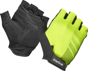 Gripgrab Ride RC Lite Padded Short Finger Summer Gloves Yellow Hi-Vis | Buy Gripgrab Ride RC Lite Padded Short Finger Summer Gloves Yellow Hi-Vis here | Outnorth