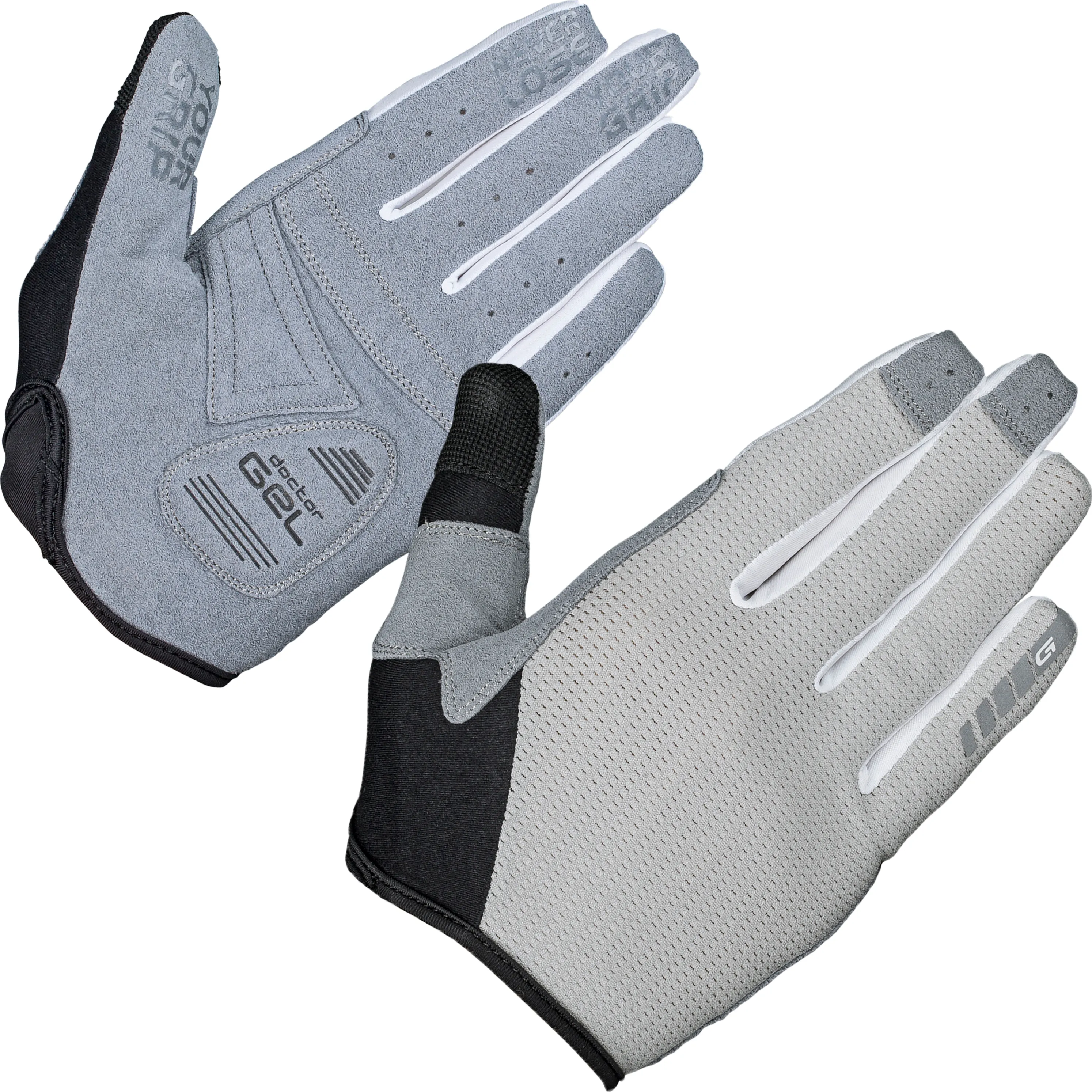 Gripgrab Women&#x27;s Shark Padded Full Finger Glove Grey | Buy Gripgrab Women&#x27;s Shark Padded Full Finger Glove Grey here | Outnorth