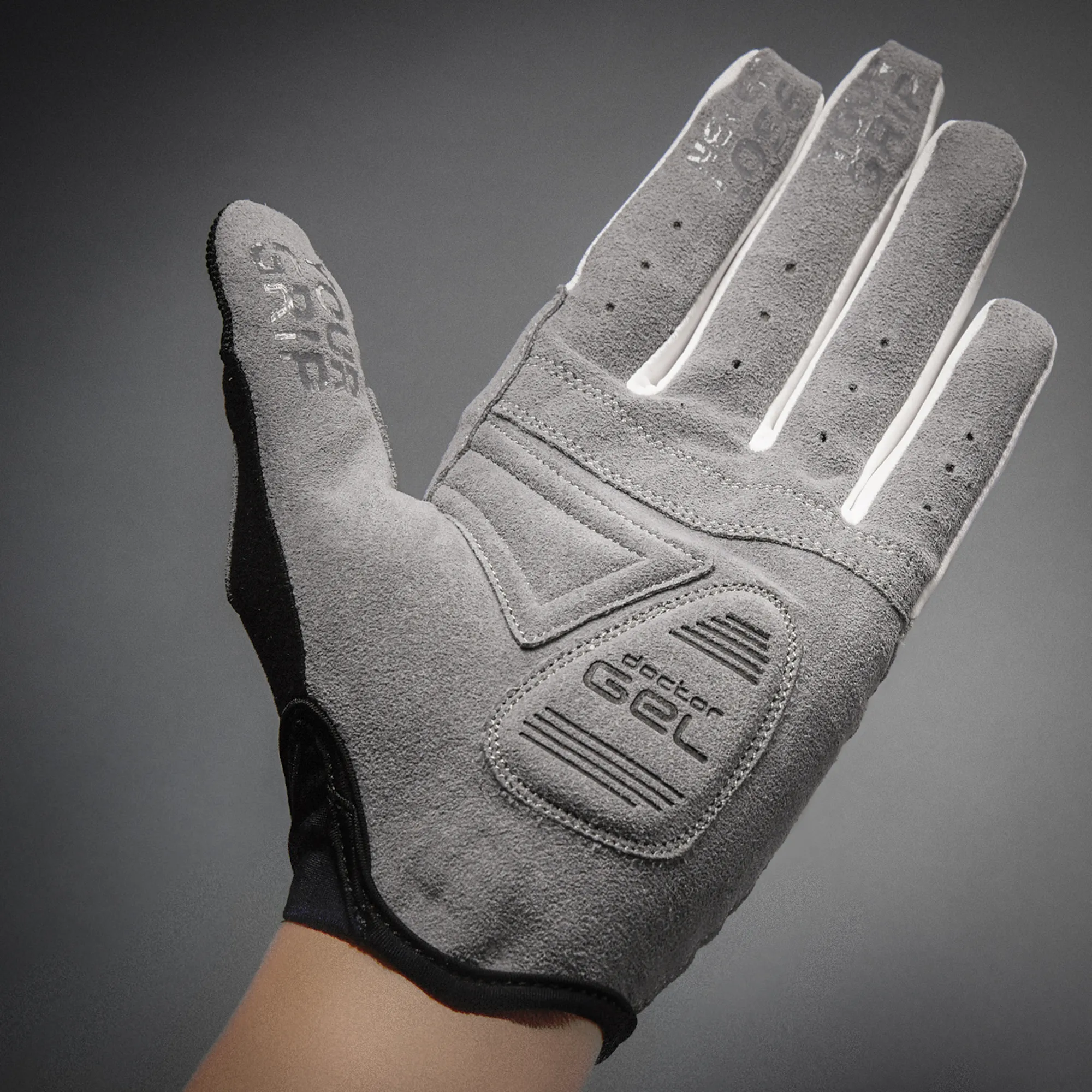 Gripgrab Women&#x27;s Shark Padded Full Finger Glove Grey | Buy Gripgrab Women&#x27;s Shark Padded Full Finger Glove Grey here | Outnorth