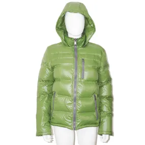 GUESS Green Hooded Padded Puffer Jacket