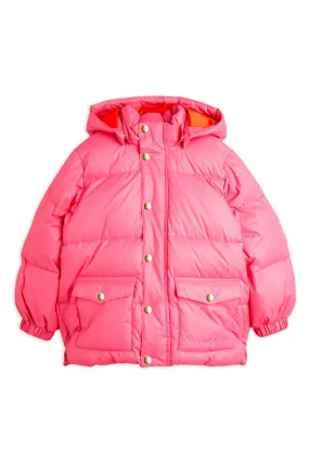 Heavy Hooded Puffer Jacket (Pink)